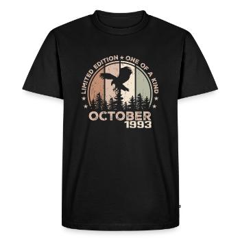 Incomparable since October 1993 31 Anniversary - Men's Premium Organic T-Shirt - black - Front - Nico (187cm)