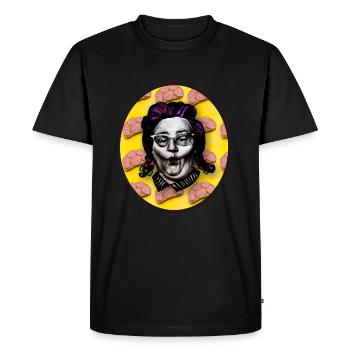 buterbrod.png - Men's Premium Organic T-Shirt - black - Front - Nico (187cm)