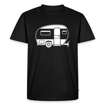 Caravane - T-shirt Premium bio Homme - noir - Devant - Nico (187cm)