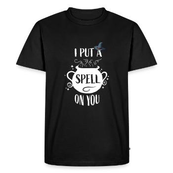 Je t'ai jeté un sort - T-shirt Premium bio Homme - noir - Devant - Nico (187cm)
