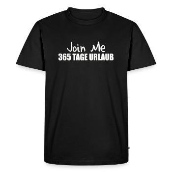 365 JOURS DE VACANCES - T-shirt Premium bio Homme - noir - Devant - Nico (187cm)