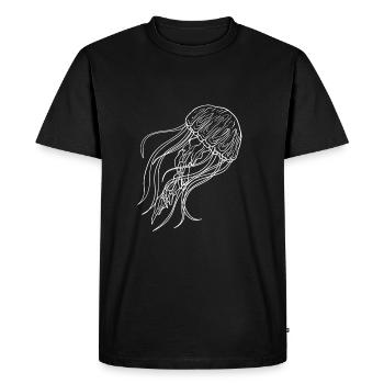 Jellyfish jellyfish Meduse sea lake animal trend gift - Men's Premium Organic T-Shirt - black - Front - Nico (187cm)