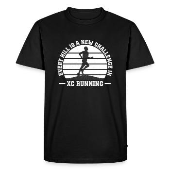 Run Country Runner et entraîneur de cross-country - Cross unique - T-shirt Premium bio Homme - noir - Devant - Nico (187cm)