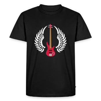 bass_guitar_072011_a_3c - T-shirt Premium bio Homme - noir - Devant - Nico (187cm)