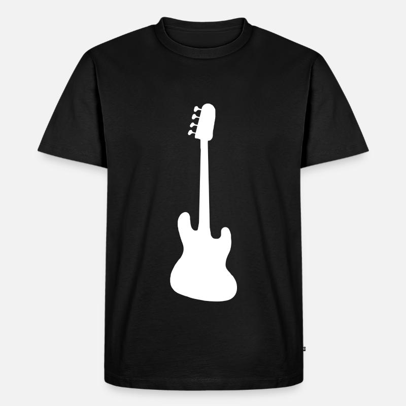 Basse simplement silhouette - T-shirt Premium bio Homme - noir