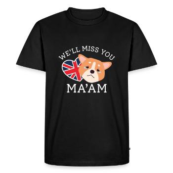 Tu vas nous manquer Madame - T-shirt Premium bio Homme - noir - Devant - Nico (187cm)