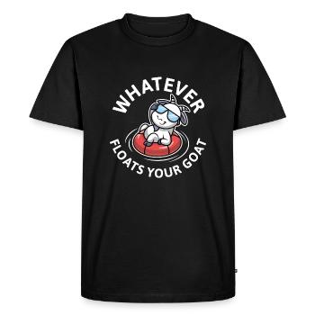 Tout ce qui flotte votre chèvre - T-shirt Premium bio Homme - noir - Devant - Nico (187cm)