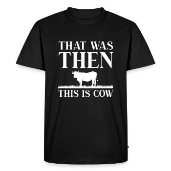 C’était alors This Is Cow - T-shirt Premium bio Homme - noir - Devant - Nico (187cm)