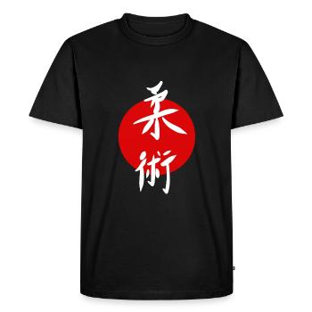 Ju Jutsu Shirt Sticker Martial Arts - Men's Premium Organic T-Shirt - black - Front - Nico (187cm)