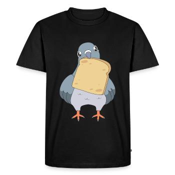 Pigeon Race Pigeon Pigeons - Men's Premium Organic T-Shirt - black - Front - Nico (187cm)