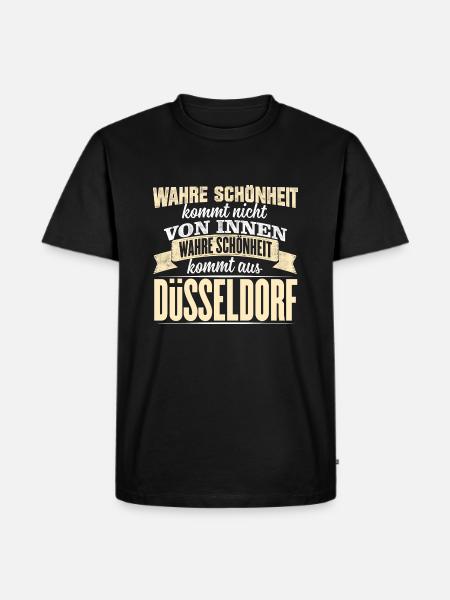 DÜSSELDORF - Schönheit - Männer Premium Bio T-Shirt - Schwarz