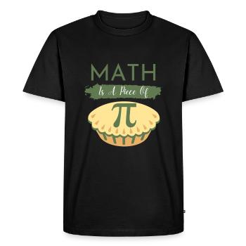 Pi Day 2023 Math Is A Piece Of Pi Funny Math Quote - Men's Premium Organic T-Shirt - black - Front - Nico (187cm)