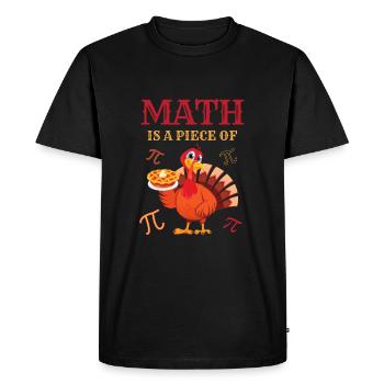 Pi Day 2023 Math est un morceau de dinde drôle Pi - T-shirt Premium bio Homme - noir - Devant - Nico (187cm)