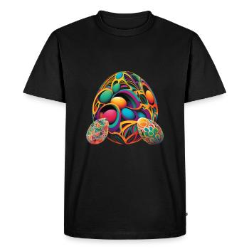 An Abstract Interpretation Of Awesome Easter Eggs - Men's Premium Organic T-Shirt - black - Front - Nico (187cm)