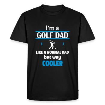 Je suis un papa golfeur - T-shirt Premium bio Homme - noir - Devant - Nico (187cm)