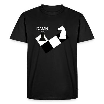 échecs - T-shirt Premium bio Homme - noir - Devant - Nico (187cm)