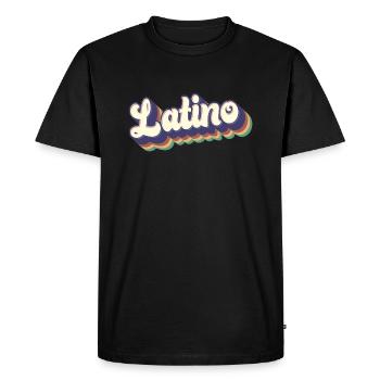 Latino - Fiers Mexicains Espagnols Hispaniques Racines Hommes - T-shirt Premium bio Homme - noir - Devant - Nico (187cm)