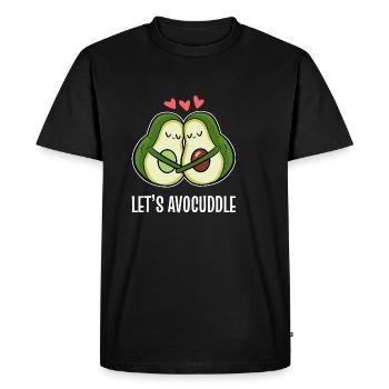 Let’s avocats couples et les amants poison - T-shirt Premium bio Homme - noir - Devant - Nico (187cm)