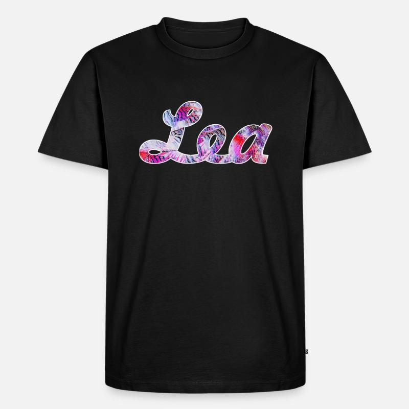 Lea - Männer Premium Bio T-Shirt - Schwarz