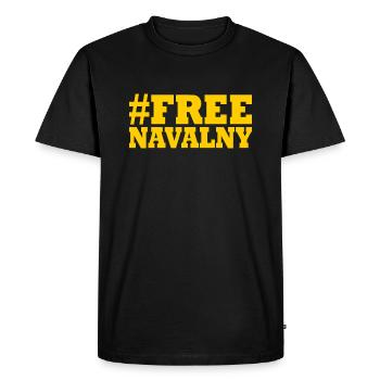 free Navalny - T-shirt Premium bio Homme - noir - Devant - Nico (187cm)