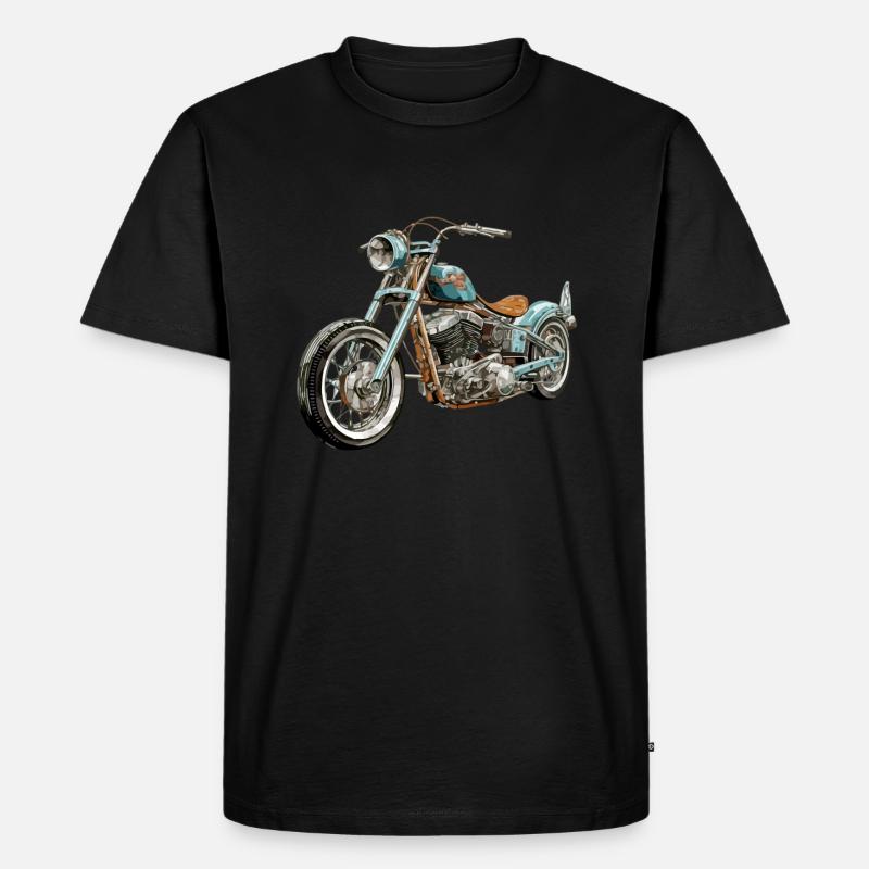 Ewiger Chopper - Männer Premium Bio T-Shirt - Schwarz