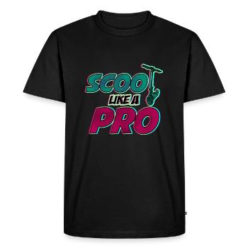Scootez comme un pro! Cadeau sympa pour les trottinettes acrobatiques - T-shirt Premium bio Homme - noir - Devant - Nico (187cm)