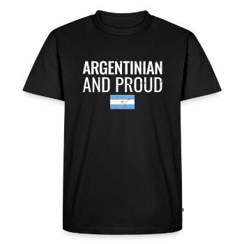 Argentin et fier Argentin Argentin - T-shirt Premium bio Homme - noir - Devant - Nico (187cm)