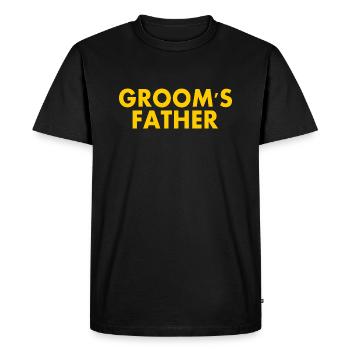 Grooms father - T-shirt Premium bio Homme - noir - Devant - Nico (187cm)