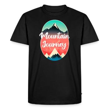 une journée à la montagne - randonnée - T-shirt Premium bio Homme - noir - Devant - Nico (187cm)