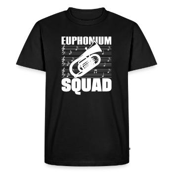 Euphonium Squad Baryton Bass Gifts - T-shirt Premium bio Homme - noir - Devant - Nico (187cm)