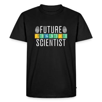 Future Forensic Scientist Analyst Crime Lab Gift - Men's Premium Organic T-Shirt - black - Front - Nico (187cm)