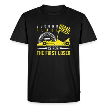 La deuxième place est pour les premières machines à sous Loser Racer - T-shirt Premium bio Homme - noir - Devant - Nico (187cm)