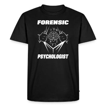 Forensic Psychologist Professional Forensic Gift - Men's Premium Organic T-Shirt - black - Front - Nico (187cm)