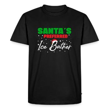 Baigneur de glace préféré à l'eau glacée et baigneur de glace - T-shirt Premium bio Homme - noir - Devant - Nico (187cm)