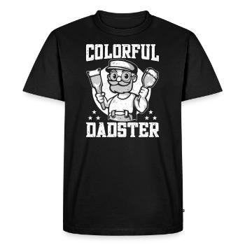 House Painter Dad Unique Gifts - Men's Premium Organic T-Shirt - black - Front - Nico (187cm)