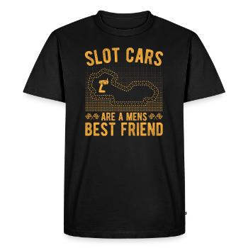 Les voitures de circuit sont un meilleur ami pour hommes - T-shirt Premium bio Homme - noir - Devant - Nico (187cm)