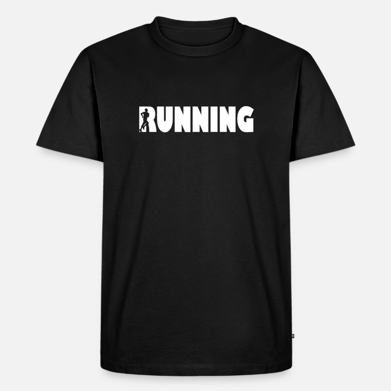 Running Runner Run - Männer Premium Bio T-Shirt - Schwarz