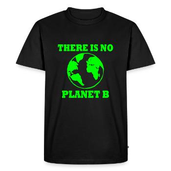 There is no planet B - T-shirt Premium bio Homme - noir - Devant - Nico (187cm)