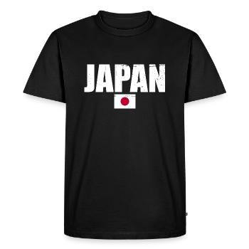 Japon Drapeau japonais Japonais - T-shirt Premium bio Homme - noir - Devant - Nico (187cm)