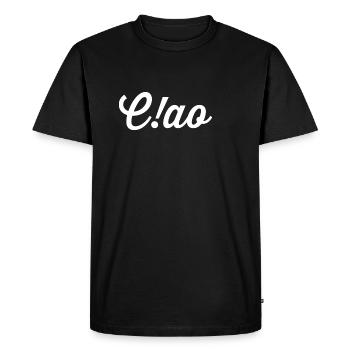 Ciao - T-shirt Premium bio Homme - noir - Devant - Nico (187cm)