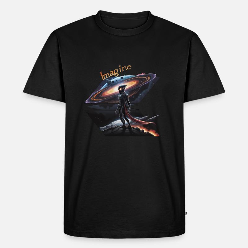 Interdimensionaler Außerirdischer - Männer Premium Bio T-Shirt - Schwarz