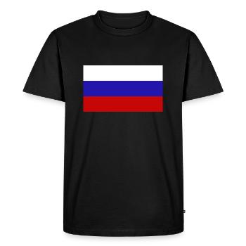 Russie - T-shirt Premium bio Homme - noir - Devant - Nico (187cm)