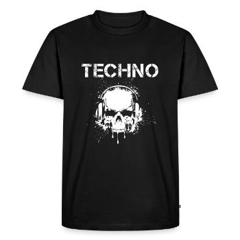 Hardstyle techno - Men's Premium Organic T-Shirt - black - Front - Nico (187cm)