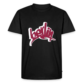 Berlin - T-shirt Premium bio Homme - noir - Devant - Nico (187cm)