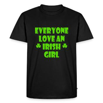 Everyone loves an irish girl - T-shirt Premium bio Homme - noir - Devant - Nico (187cm)