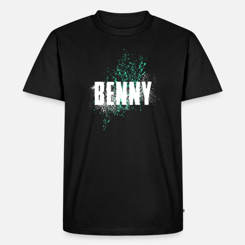 Benny - Männer Premium Bio T-Shirt - Schwarz