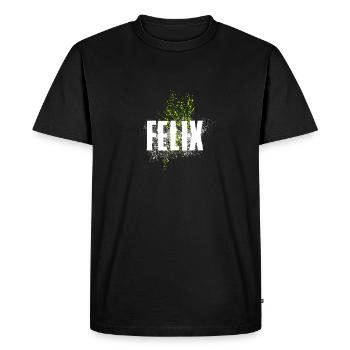 Felix - Men's Premium Organic T-Shirt - black - Front - Nico (187cm)