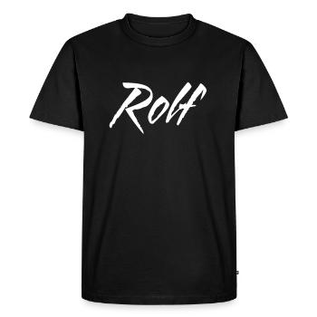 Rolf - Men's Premium Organic T-Shirt - black - Front - Nico (187cm)