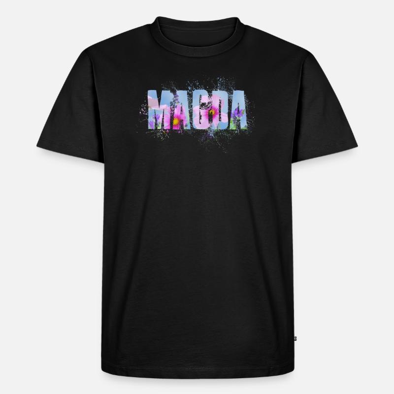 Magda - Männer Premium Bio T-Shirt - Schwarz
