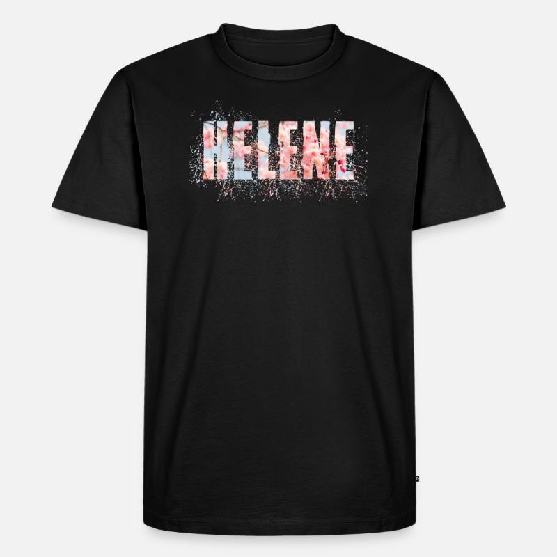 Helene - Männer Premium Bio T-Shirt - Schwarz